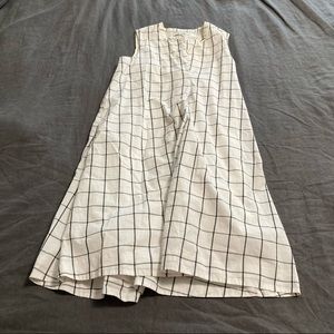 Madewell Grid-pattern dress black & white